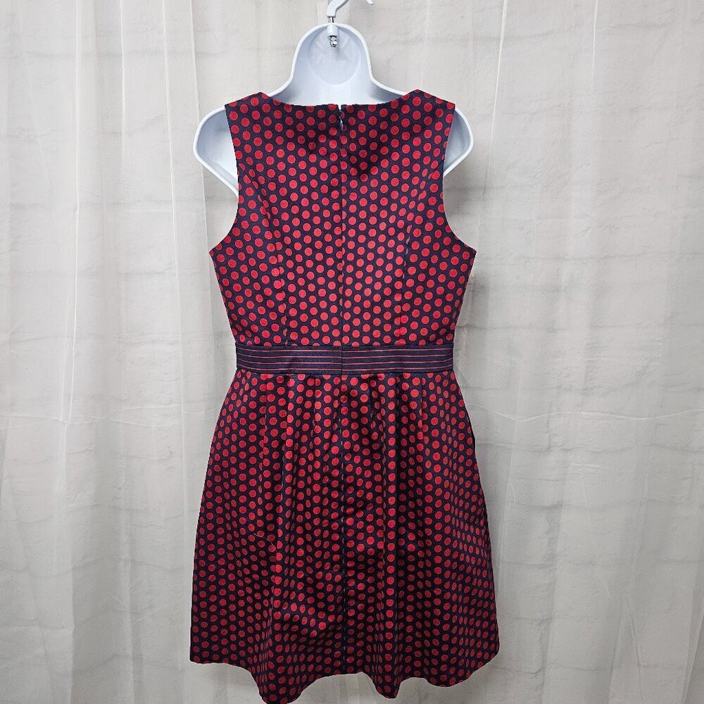 The Limited Dress Polka Dot Red Blue Sleeveless Retro 10 - Picture 7 of 14